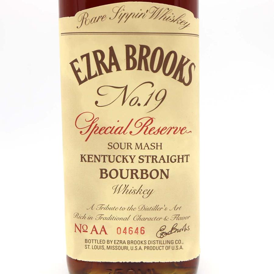 エズラブルックス　No.19　スペシャルリザーブ 質屋 お酒 未開栓 EZRA BROOKS エズラ ブルックス No.19 スペシャル