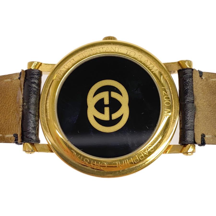 質屋 腕時計 稼働 グッチ GUCCI 7200M クォーツ 2024.7電池交換済 革