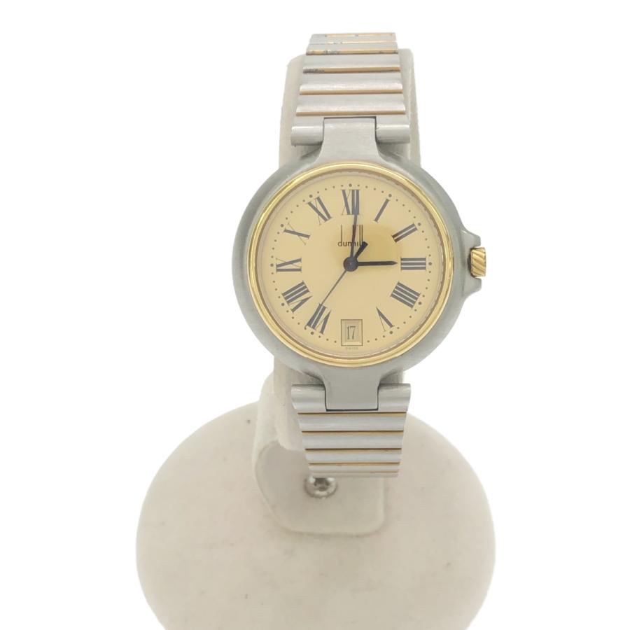 電池交換済 極美品 ダンヒル クォーツ ミレニアム 12P ダイヤ ブラック dunhill ダンヒル ミレニアム 12Pダイヤ コンビ ブラック