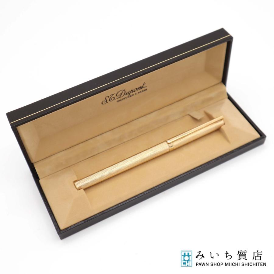 S.T. Dupont 万年筆　750 18k デュポン 質屋 未使用 S.T. Dupont デュポン 万年筆 750 18ct ゴールド 文房具