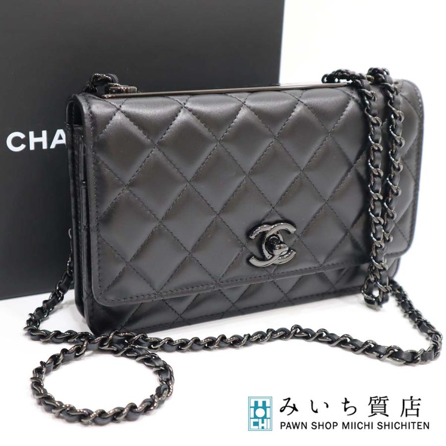 質屋 未使用 シャネル チェーンウォレット ソーブラック オールブラック ラムスキン CHANEL ショルダー 23k379-11 みいち質店 :  rc-itu0hbet3ei4-ljhv : みいち質店 - 通販 - Yahoo!ショッピング