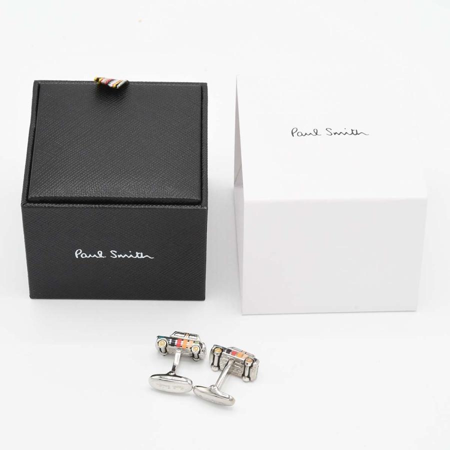 質屋 Paul Smith ポールスミス カフス 車 ミニクーパー マルチカラー