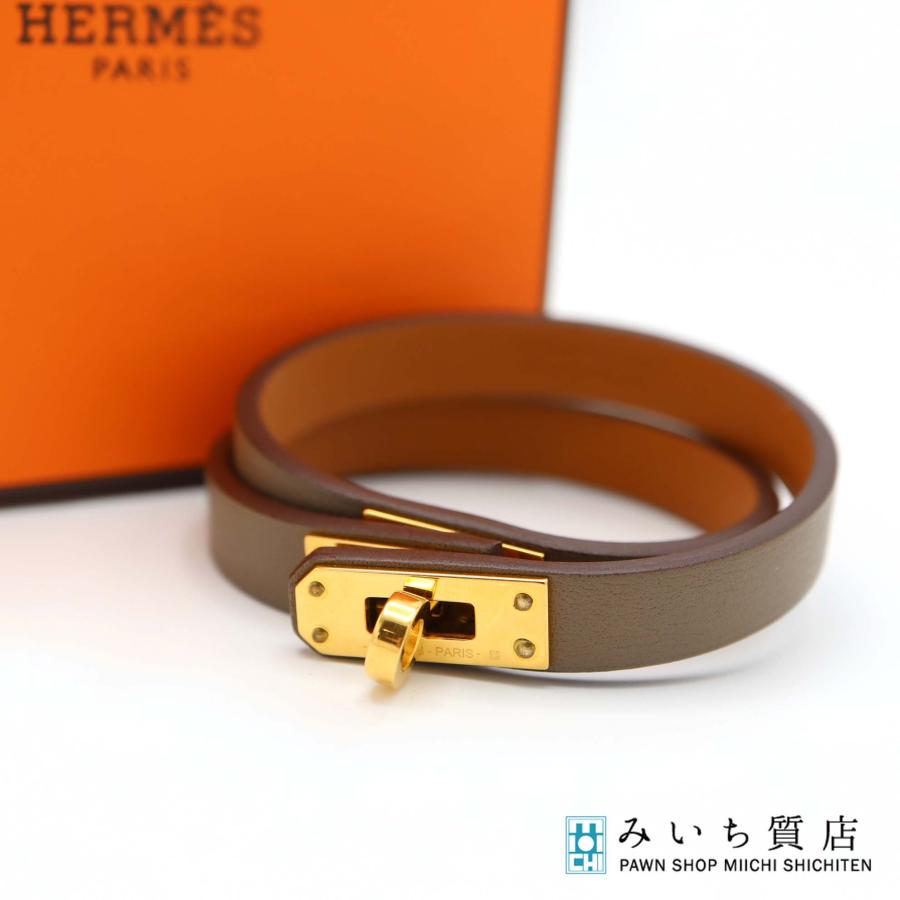 質屋 HERMES エルメス ブレスレット ミニ・ケリー ドゥブルトゥール