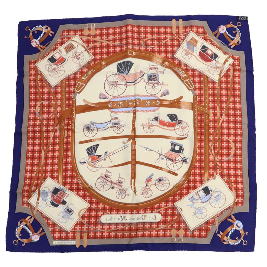 ☘️未使用に近い☘️ HERMES　馬車の変遷 カレ70 ライトブルー カレ 70 《馬車の変遷》 - ブルー | Hermès - エルメス-公式サイト