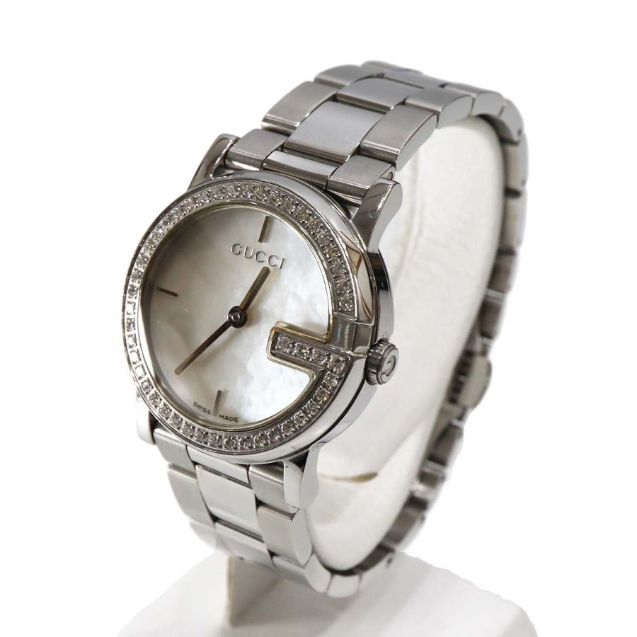 質屋 稼働 腕時計 GUCCI グッチ Gラウンド ダイヤベゼル 101L クォーツ