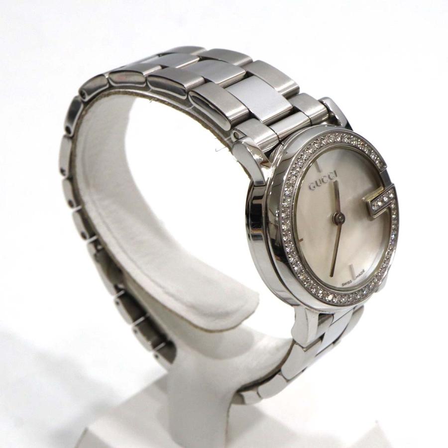 質屋 稼働 腕時計 GUCCI グッチ Gラウンド ダイヤベゼル 101L クォーツ