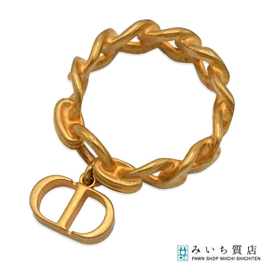 Christian Dior リング ゴールドLサイズ 質屋 Christian Dior クリスチャンディオール リング 指輪 CDロゴ L 約