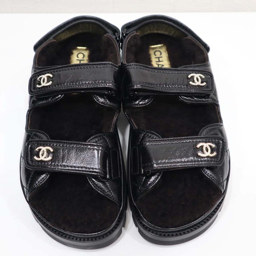 質屋 未使用 シャネル CHANEL サンダル ボア G45291 ソックス 質屋 未使用 シャネル CHANEL サンダル ボア G45291 ソックス