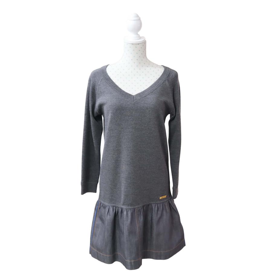 E*u様 美品✨ルイヴィトン ワンピース ノースリーブ ギャザー リネン オリー 質屋 LOUIS VUITTON LV ルイヴィトン ワンピース RW141W