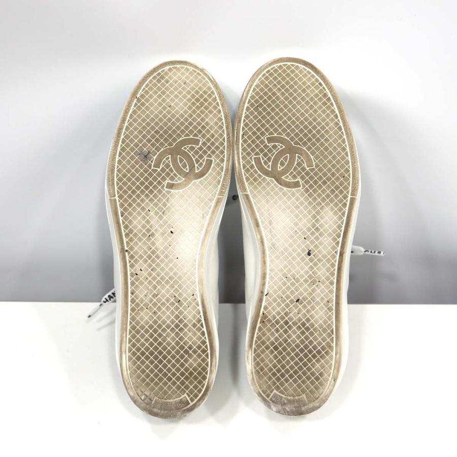 質屋 CHANEL シャネル スニーカー G34085 ホワイト サイズ38 25cm
