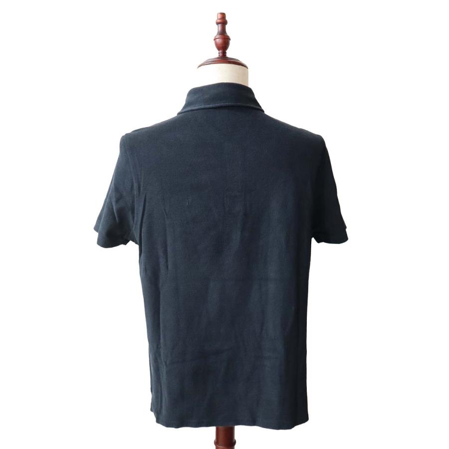 質屋 HERMES エルメス ポロシャツ Lサイズ コットン100％ ブラック