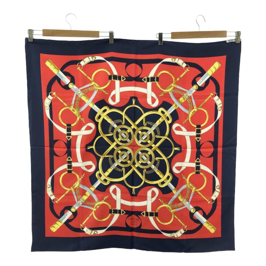 質屋 HERMES エルメス カレ90 スカーフ Eperon d'or 黄金の拍車