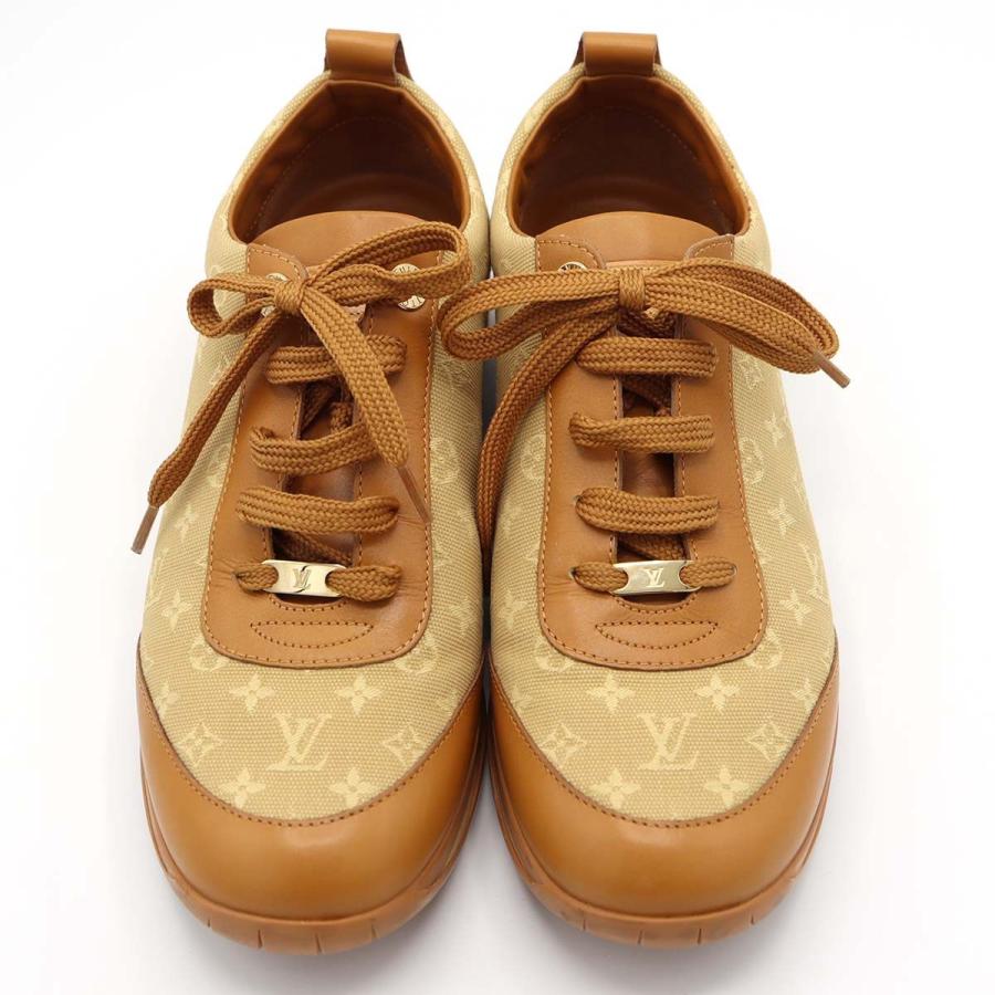 質屋 LOUIS VUITTON ルイヴィトン スニーカー モノグラム GO1014 37 1
