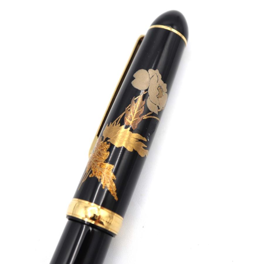 質屋 未使用 PLATINUM プラチナ 万年筆 3776 18K 蒔絵 香宛 加賀蒔絵