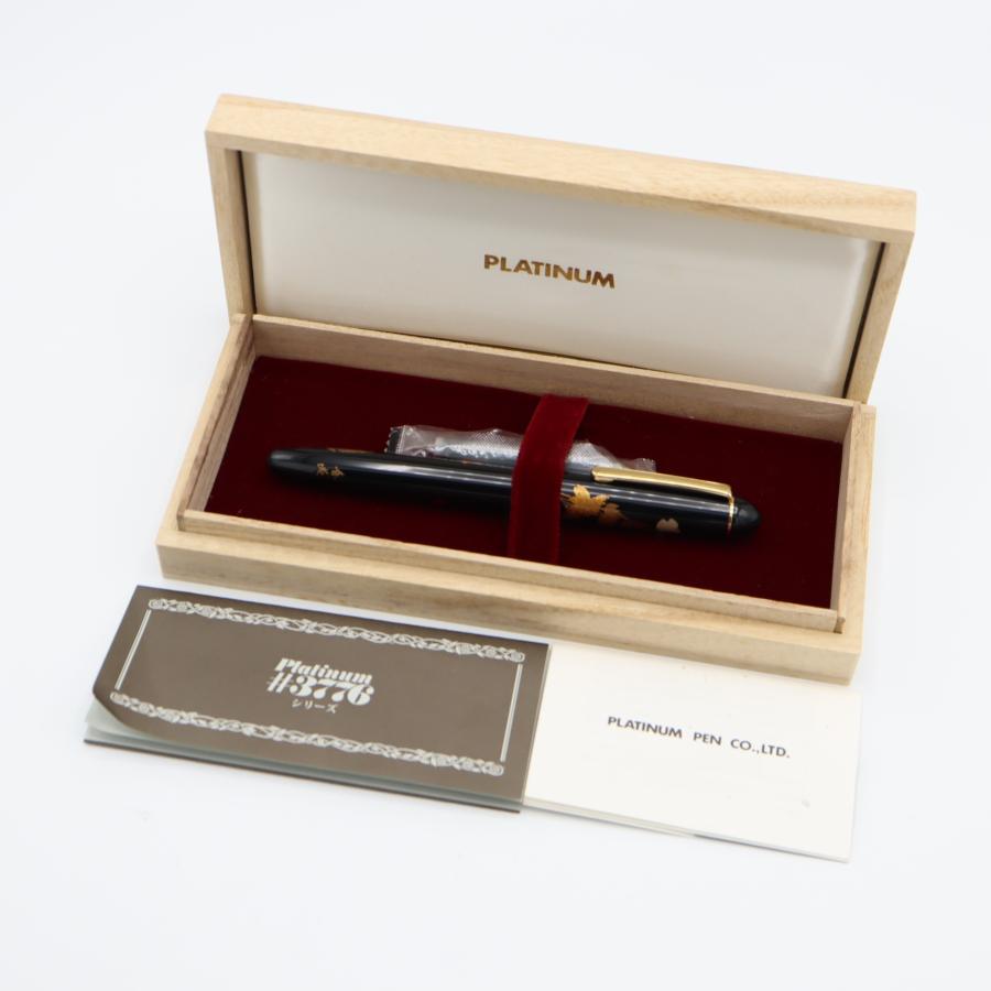 美品　PLATINUM プラチナ 万年筆 #3776 蒔絵 筆記未確認 質屋 未使用 PLATINUM プラチナ 万年筆 3776 18K 蒔絵 香宛 加賀蒔絵