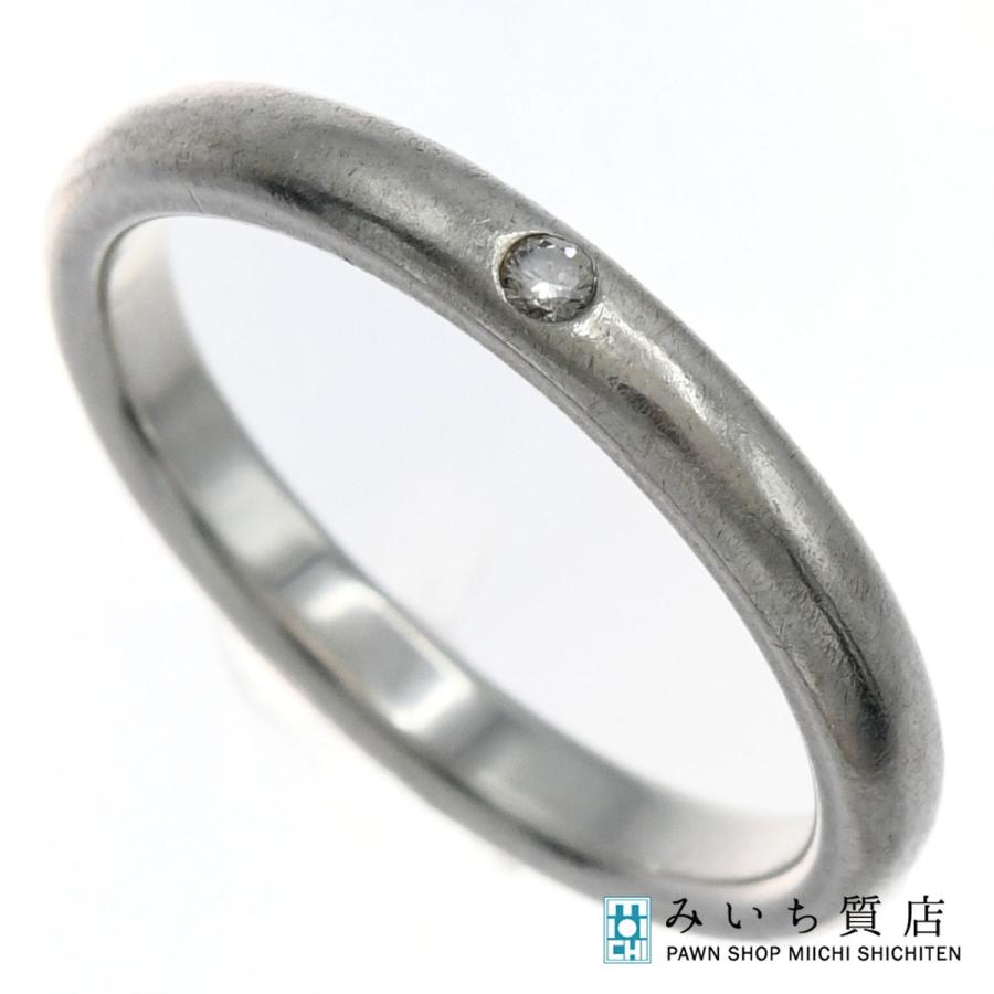 質屋 TIFFANY＆Co. ティファニー 1Pダイヤ バンドリング 指輪 925 