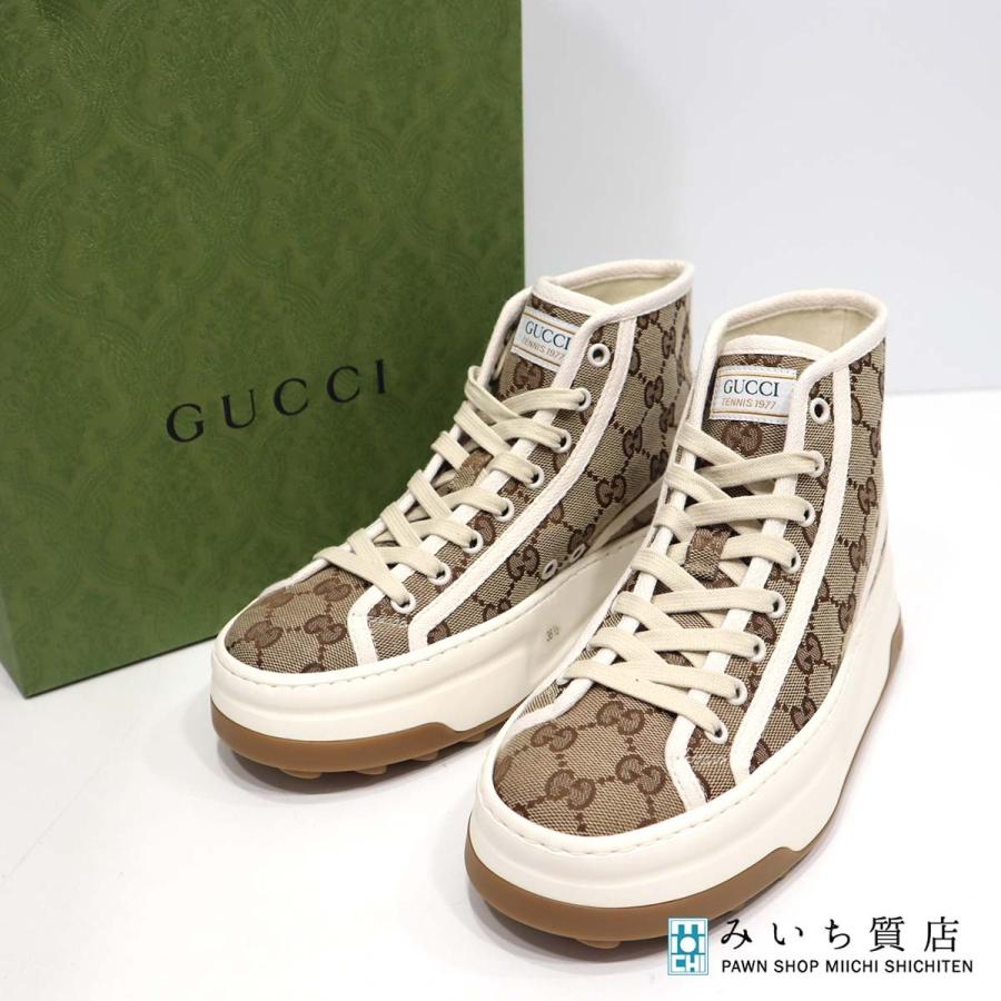 GUCCI GGキャンバス スニーカー 36 約23cm GUCCI - GUCCI GGキャンバス