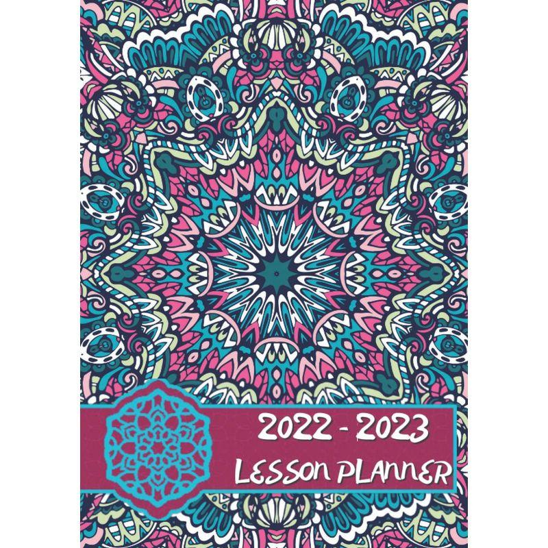 Teacher Planner And Grade Book 20222023 Unique Mandala Cover, Large