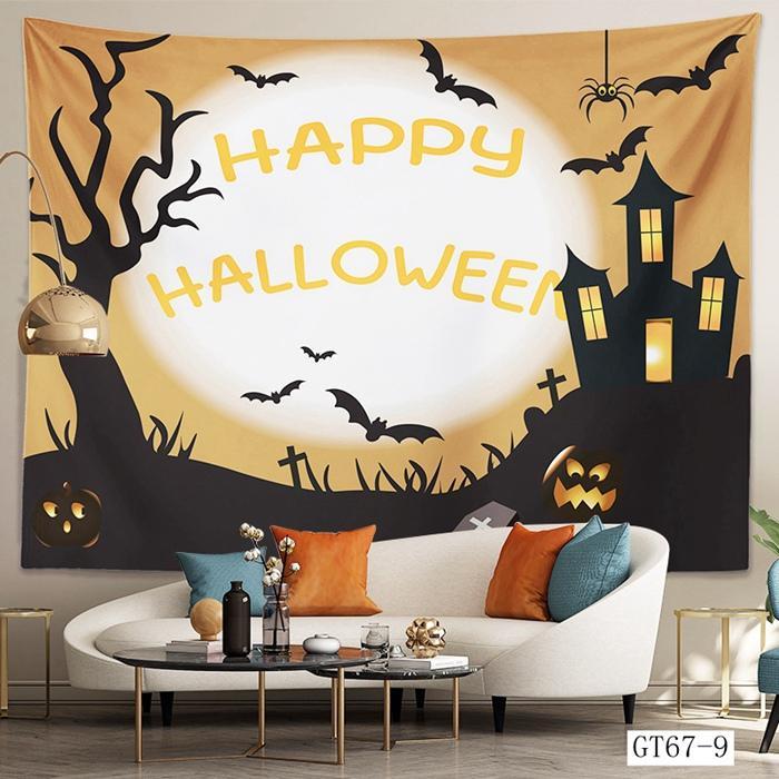 ハロウィンの準備はお早めに!! ハロウィン タペストリー 場所を取らない 大判130×150cm 壁掛け 1枚 大 飾り付け 装飾 パーティー 学園祭｜miinagolferstore2｜20