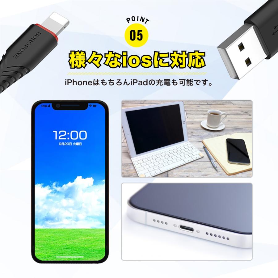 iPhone 充電ケーブル 2本セット 1m iPad ライトニングケーブル Lightning コード USB 急速充電 断線防止 アイフォン V0512mijikaヤフーショッピング