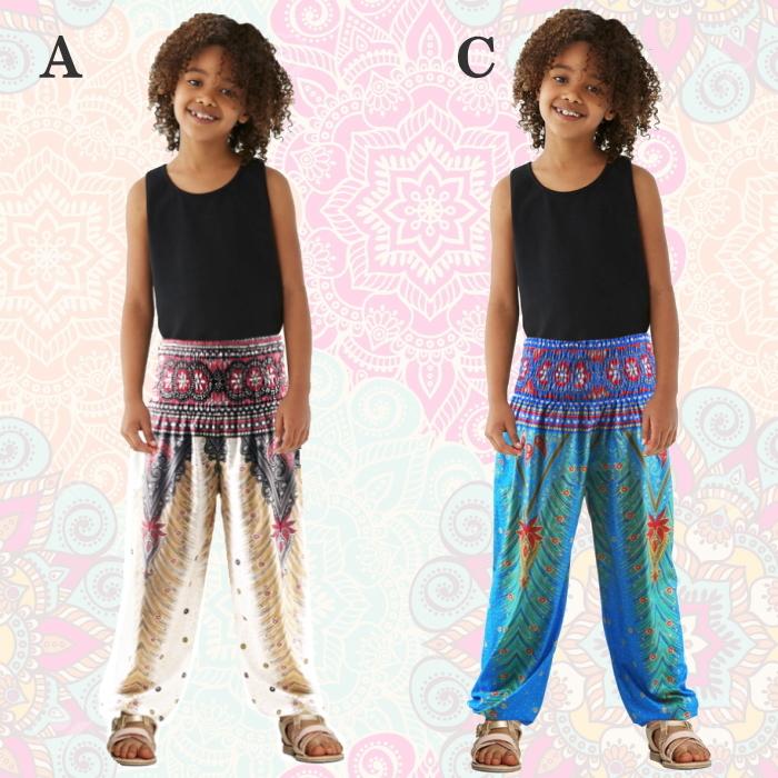 ダンス衣装パンツ 体型カバー＆ゆるかわ 着心地抜群 エスニック柄 レディース キッズ 体操 パンツ アラジンパンツ サルエルパンツ ベリーダンス衣装 cy262-p0 |  | 18