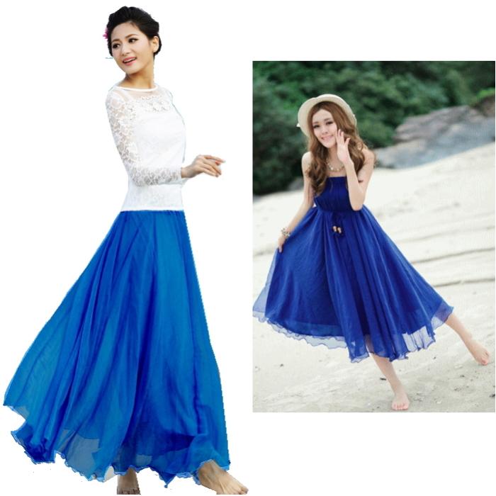 ダンス衣装 ロングスカート ブルー Yo ワンピースにもなる 鮮やかカラー マキシ 社交ダンス レディース Cy219 3338 802 D96 103 ダンス衣装専門店 ミカドレス 通販 Yahoo ショッピング