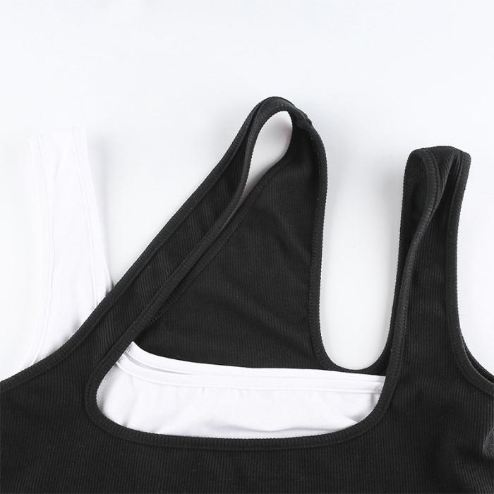 ダンス衣装 タンクトップ ショート丈 重ね着 背中見せ Tシャツ へそ出し ミニ チビt トップス 着痩せ 超激安特価 インナー アシンメトリー ブラトップ 韓国 Cy241n 1 変形