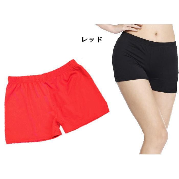 レディース【レッド 赤】 ジュニア キッズ ダンス衣装 インナー