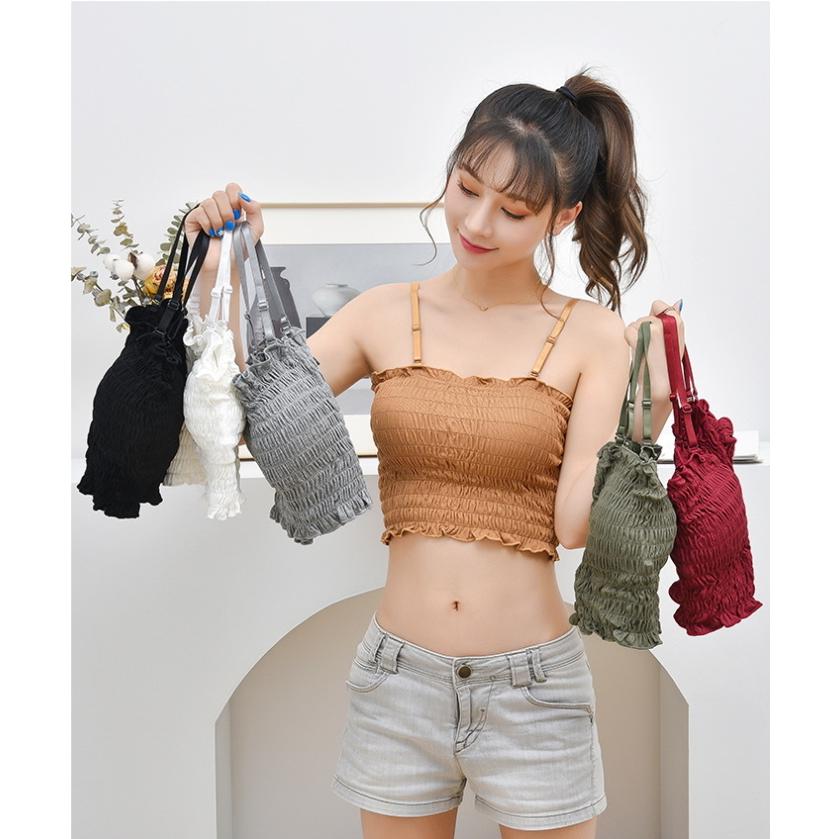 チューブトップ ずれない 落ちない ブラ カップ付 キャミソール