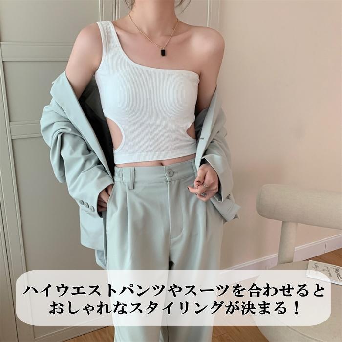 定番の人気シリーズpoint ポイント 入荷 ワンショルダー トップス タンクトップ ハーフトップ レディース カップ付き ダンス衣装 ノースリーブ ミニ丈 へそ出し ショート丈 くびれ 着痩せ Cy11 1 Materialworldblog Com