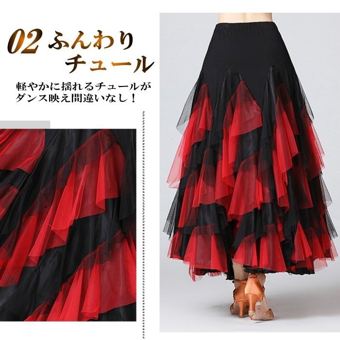 新品 社交ダンススカート スタンダード ブラック パニエ風 新品 社交ダンススカート スタンダード ブラック パニエ風 楽天
