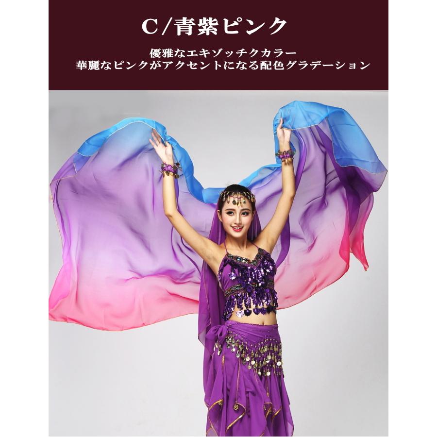 ベリーダンス衣装 セットアップ 青紫