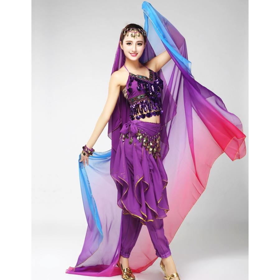 グラデーション シフォン ベール【C/青紫ピンク】アクセサリー 大判