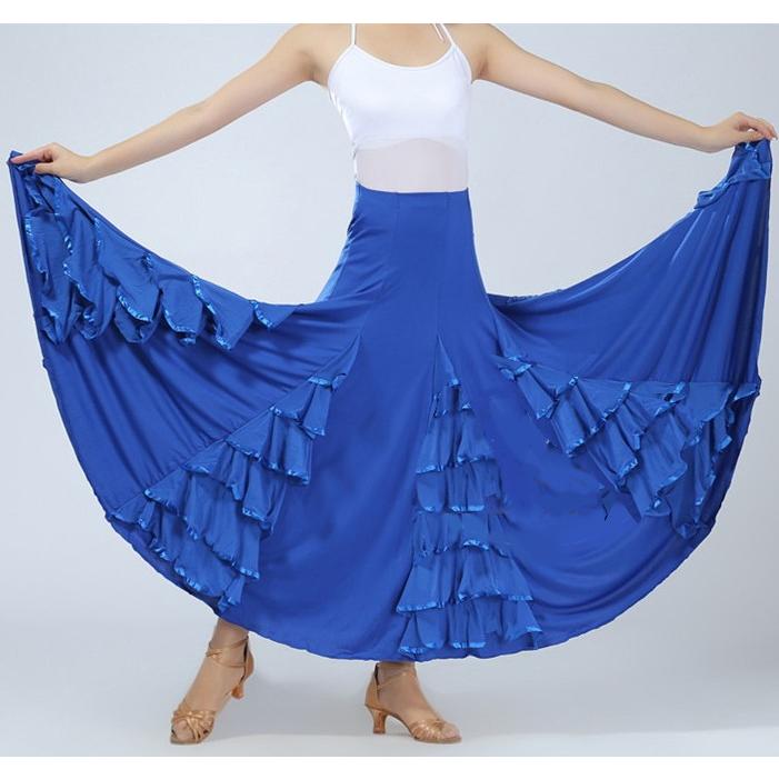 社交ダンス、フラメンコ等、円形フレアースカート。新品未使用♪パーティー 楽天市場】超ストレッチ ダンス スカート フラメンコ 衣装 社交