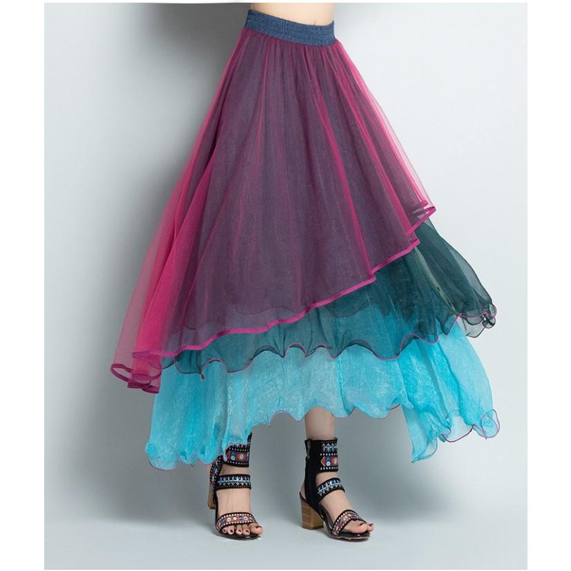 ワンピース ダンス衣装 3way レイヤードスカート チュール スカート アシンメトリー 花ベルト付き ロングスカート ダンス スカート ドレス ミカドレスcy24n 1 Cy24n 11 ダンス衣装専門店 ミカドレス 通販 Yahoo ショッピング