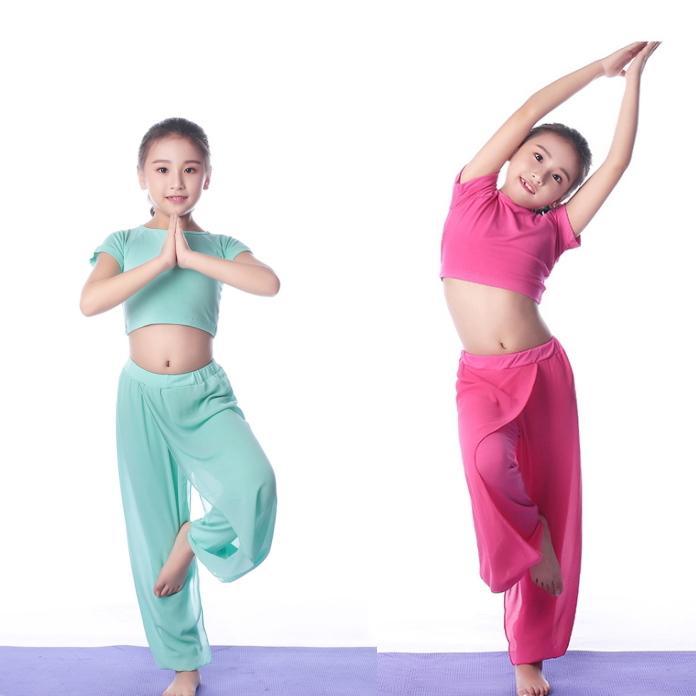 ダンス衣装 キッズ セットアップ トップス スカーチョ ワイドパンツ