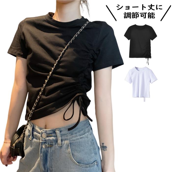 完売 Tシャツ レディース ショート丈 クロップド丈 トップス