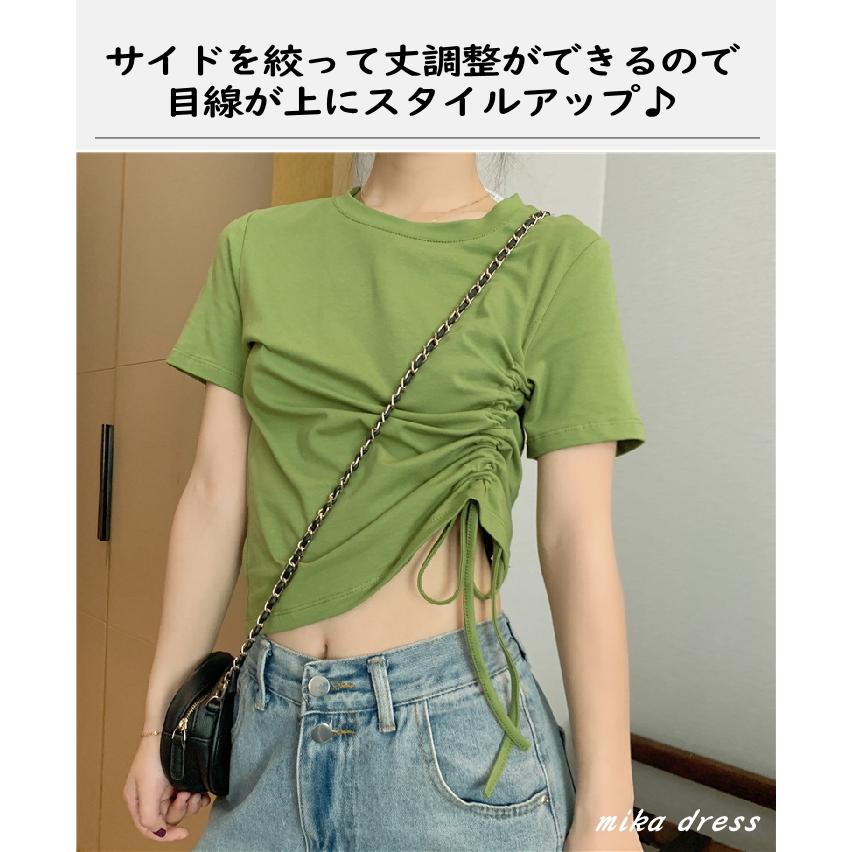 Tシャツ レディース おしゃれ ショート丈 クロップド丈 トップス Tシャツ レディース おしゃれ ショート丈 クロップド丈 トップス
