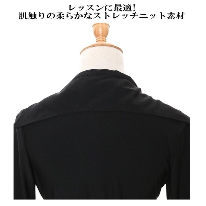 完売 フラメンコ トップス フラメンコ衣装 社交ダンス カシュクール レギュラーカラー  練習着 レッスンウェア セール レディース 新体操 ミカドレス t14-all｜mika｜11