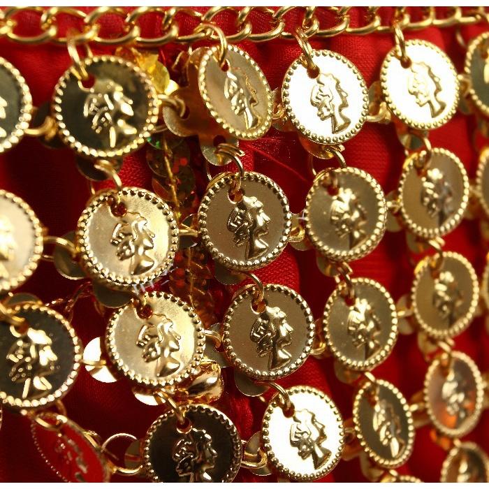 ベリーダンスアクセサリー コインベルト Import mika_cy176-yo-gold