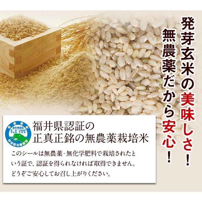 コシヒカリ 発芽玄米 無農薬・無化学肥料 コシヒカリ「特選」3Kg 無