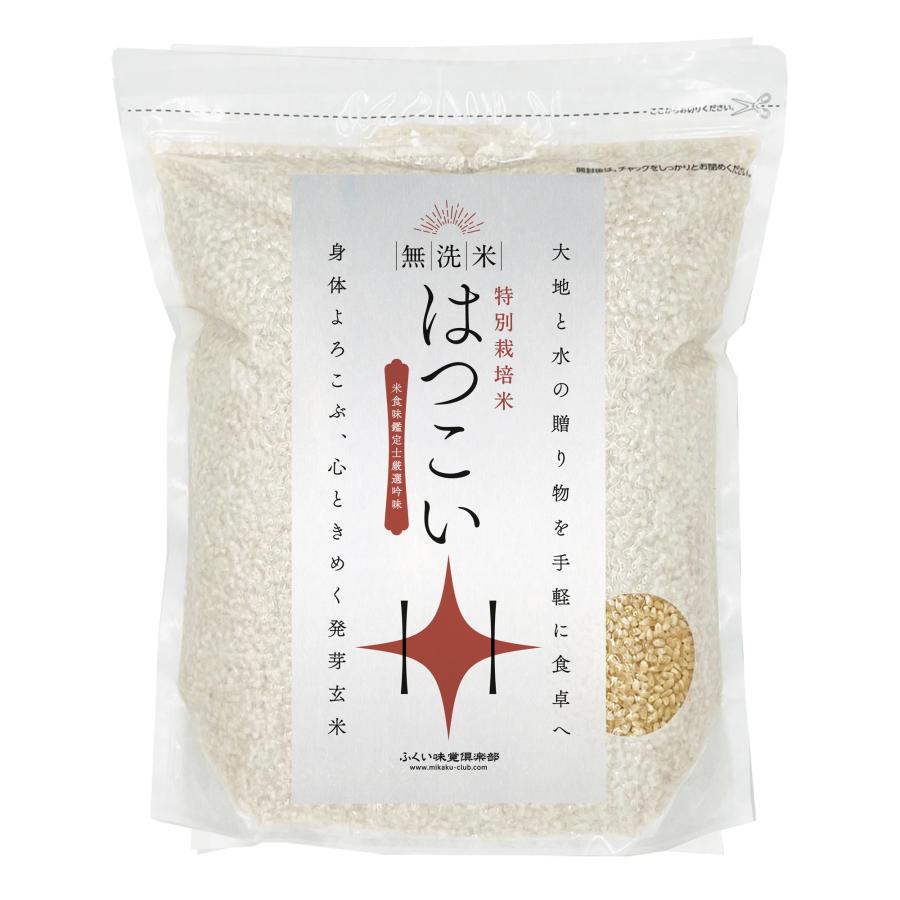 コシヒカリ 発芽玄米 無洗米 10kg(2Kg×5袋) 残留農薬ゼロ 特別栽培米