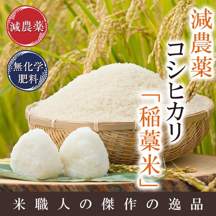 コシヒカリ 米 5kg 「稲藁米」特別栽培米 減農薬（農薬使用量5割以上