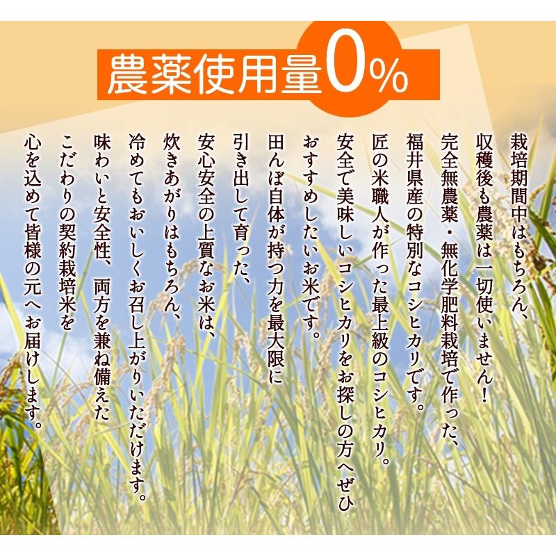 無農薬 玄米 米 5kg 無農薬 コシヒカリ 匠 令和5年福井県産 送料無料 無農薬・無化学肥料栽培｜mikaku-club｜07