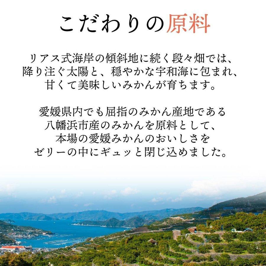 父の日 プレゼント みかん ゼリー 贈答 贈答箱 寒天ゼリー 愛媛産 食べ比べ セット 150g×8本 ギフトボックス ゲル化剤不使用 無着色 無香料 020304204301｜mikan-hana｜10