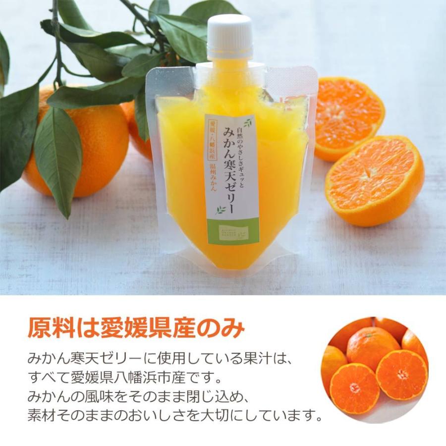 ゼリー 品種が選べる みかん 愛媛産 寒天ゼリー 150g×12本 無着色 無