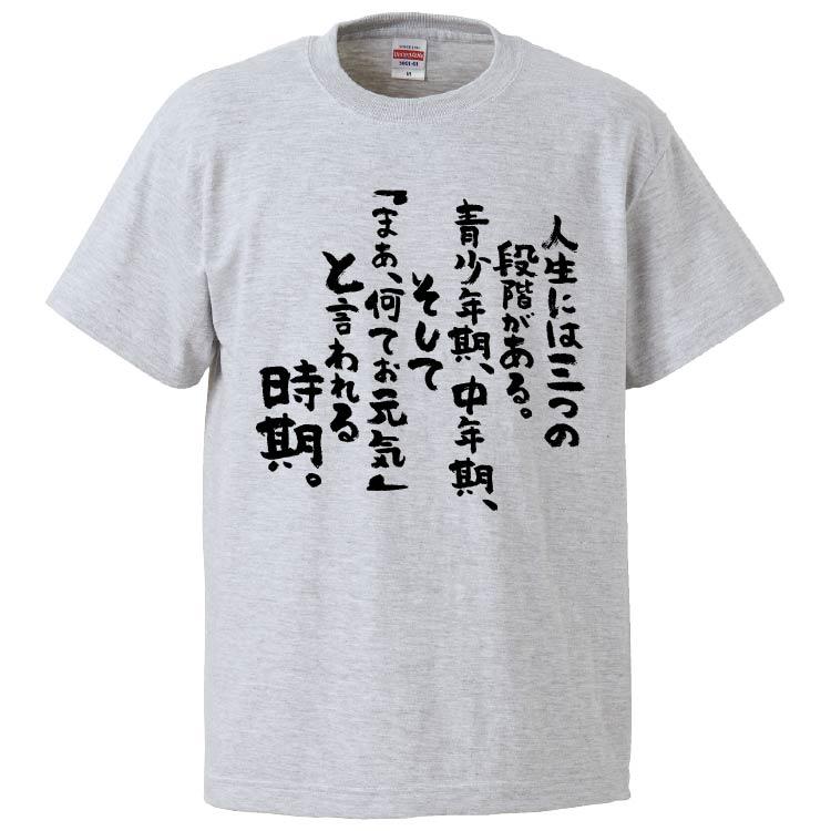 おもしろTシャツ 人生には三つの段階がある。青少年期 ギフト