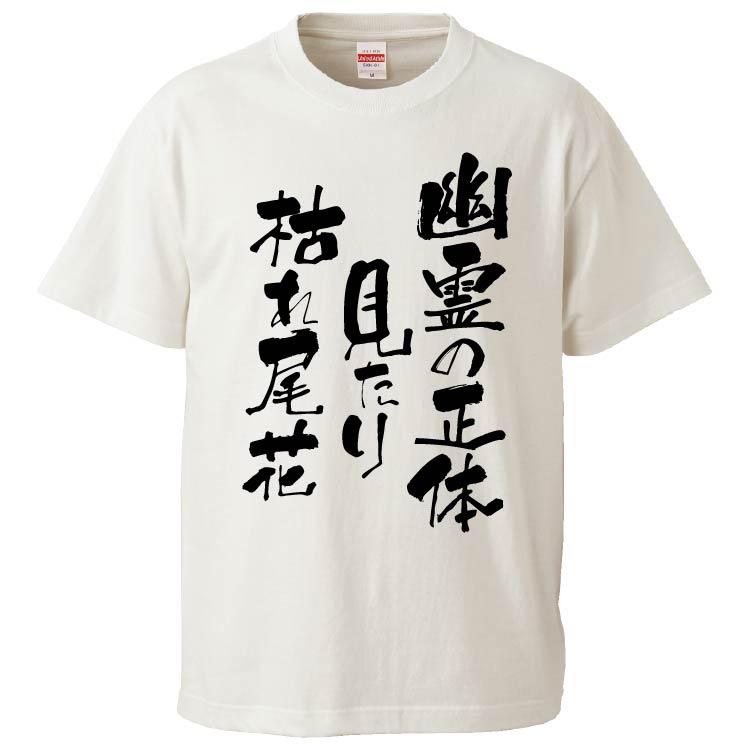 おもしろTシャツ 幽霊の正体見たり枯れ尾花 ギフト プレゼント 面白