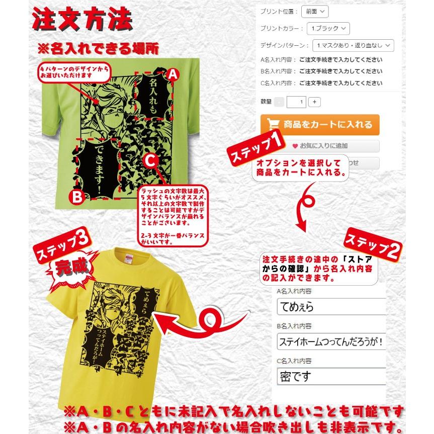 名入れ Tシャツ オリジナル 密を許さない都知事 おもしろ コロナ