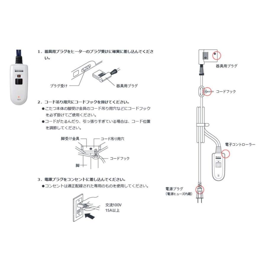 メトロ Metro メトロ専用 こたつコード 3m 手元温度コントロール式 ヒーターユニット3ピン用 Ke21 鳳物販 通販 Yahoo ショッピング
